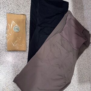 Black and Brown Pants Set